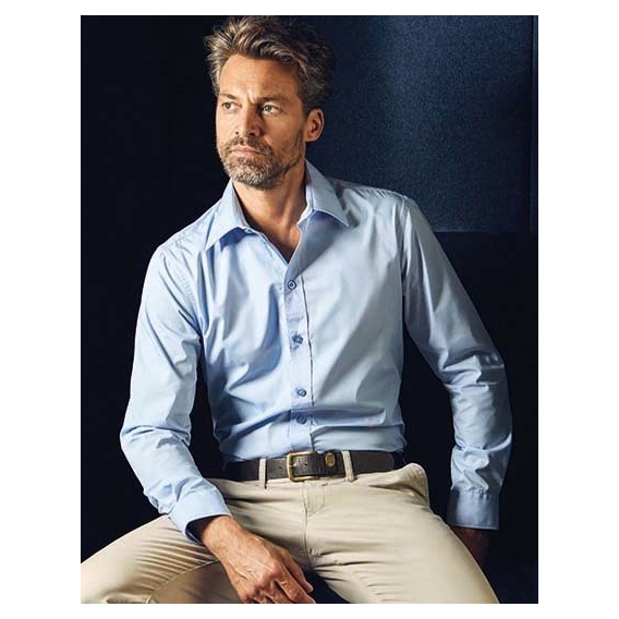 Men`s Poplin Shirt Long Sleeve