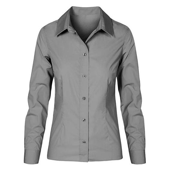 Women`s Poplin Shirt Long Sleeve