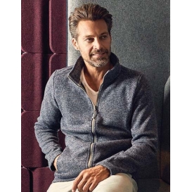 Men `Knit Fleece Jacket C +