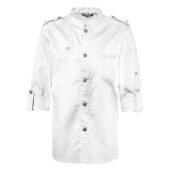 Chefs Jacket Bikerstyle with Epaulettes