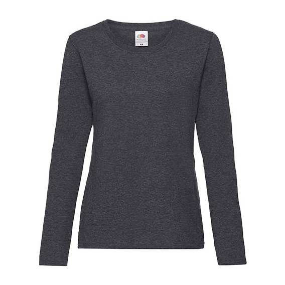 Ladies Valueweight Longs Sleeve T