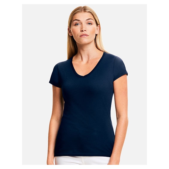 Ladies Iconic 150 V Neck T