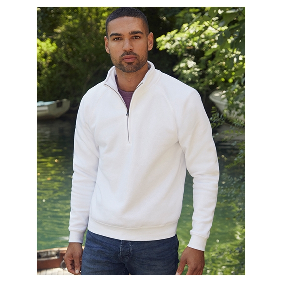 Premium Zip Neck Raglan Sweat