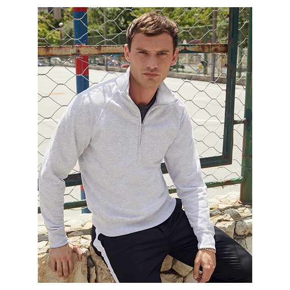 Lightweight Zip Neck Sweat