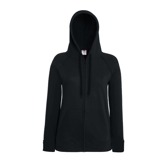 Ladies Lightweight Hooded Sweat Jacket