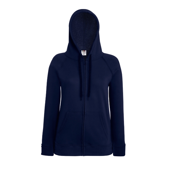 Ladies Lightweight Hooded Sweat Jacket