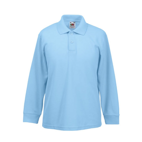 Kids Long Sleeve 65/35 Polo