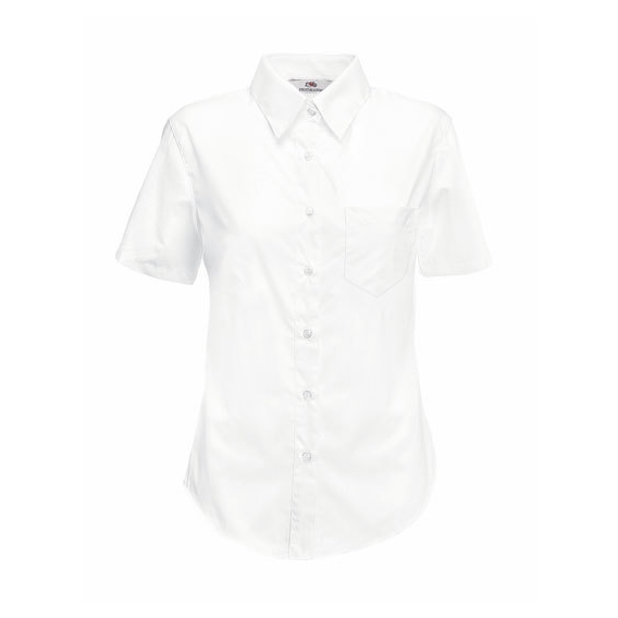 Ladies Short Sleeve Poplin Shirt