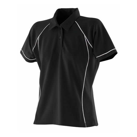 Ladies` Piped Performance Polo