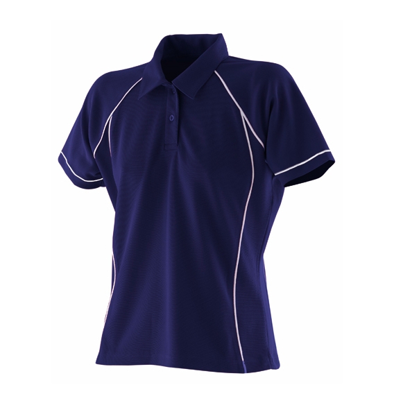 Ladies` Piped Performance Polo