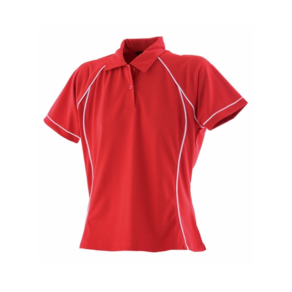 Ladies` Piped Performance Polo