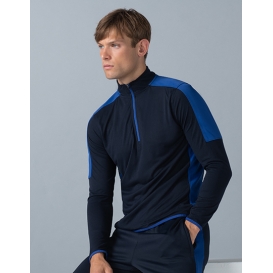 Adults` 1/4 Zip MIDLAYER with Contrast Panelling