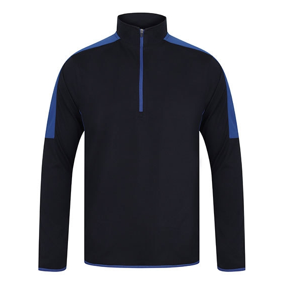 Adults` 1/4 Zip Midlayer with Contrast Panelling