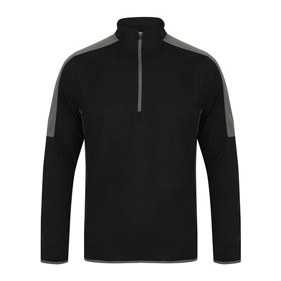 Adults` 1/4 Zip Midlayer with Contrast Panelling