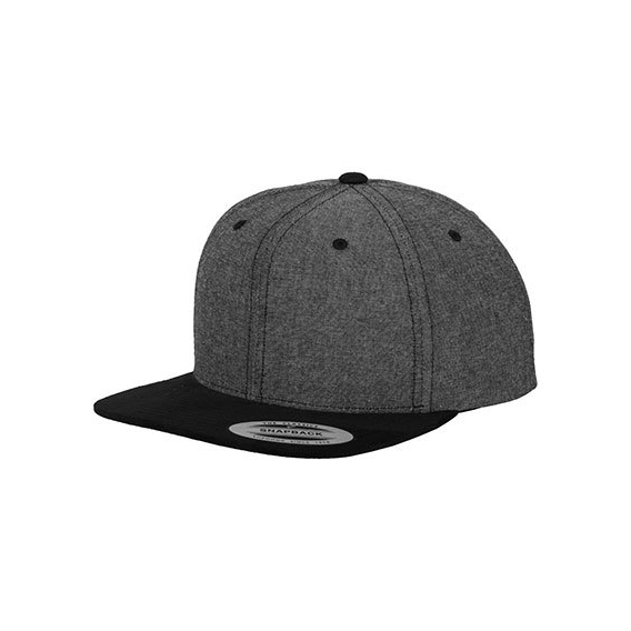 Chambray-Suede Snapback