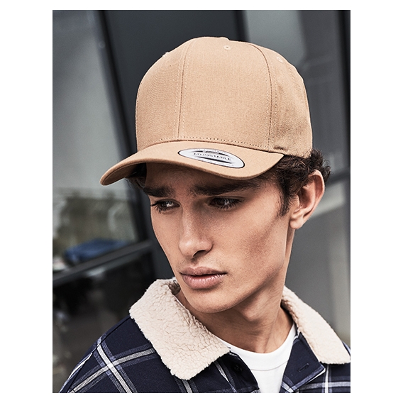 6-Panel Curved Metal Snap Cap