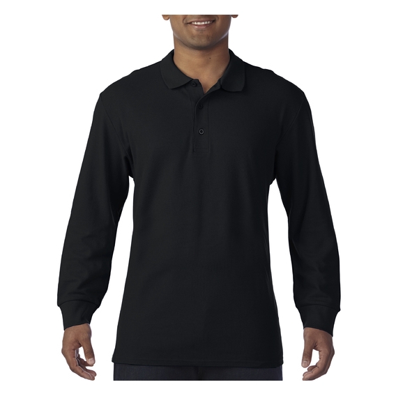 Premium Cotton® Long Sleeve Double Piqué Polo