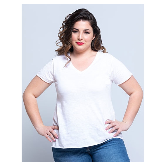 Curves Slub T-Shirt Lady