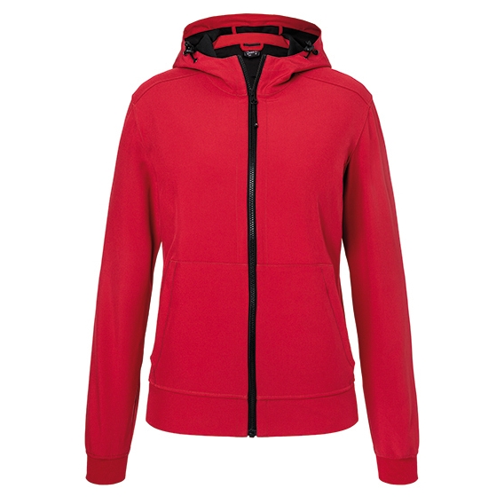 Ladies` Hooded Softshell Jacket