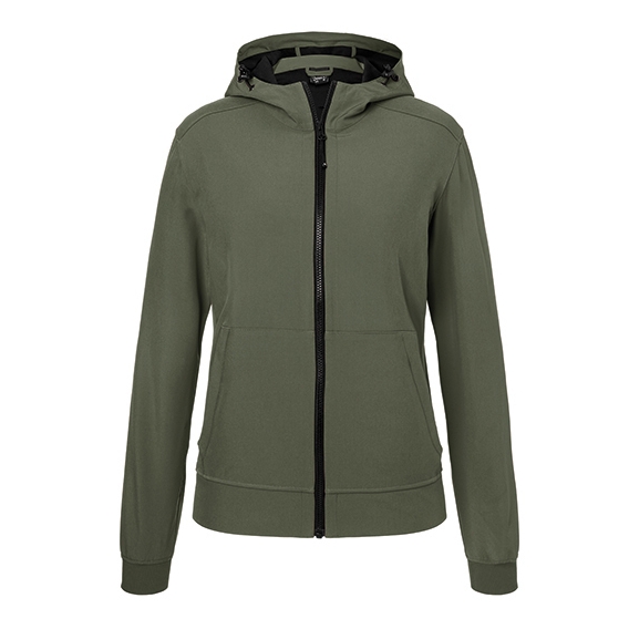 Ladies` Hooded Softshell Jacket