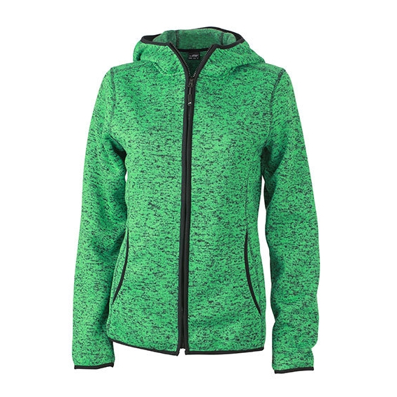 Ladies` Knitted Fleece Hoody