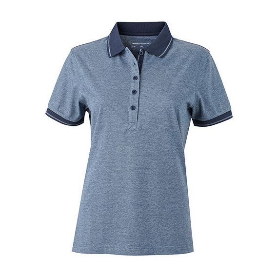 Ladies` Heather Polo