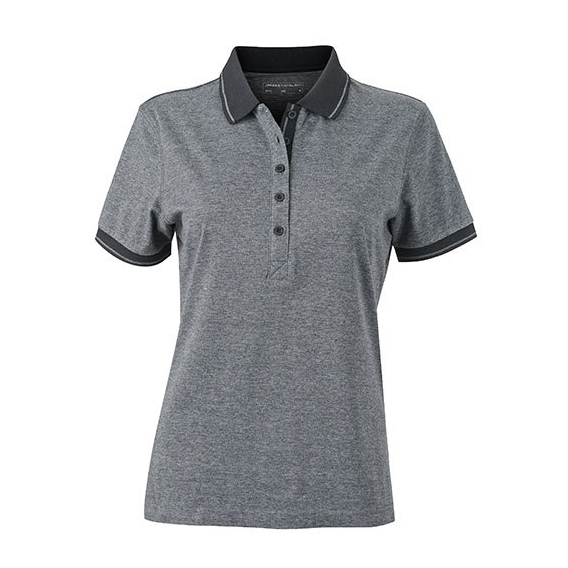 Ladies` Heather Polo
