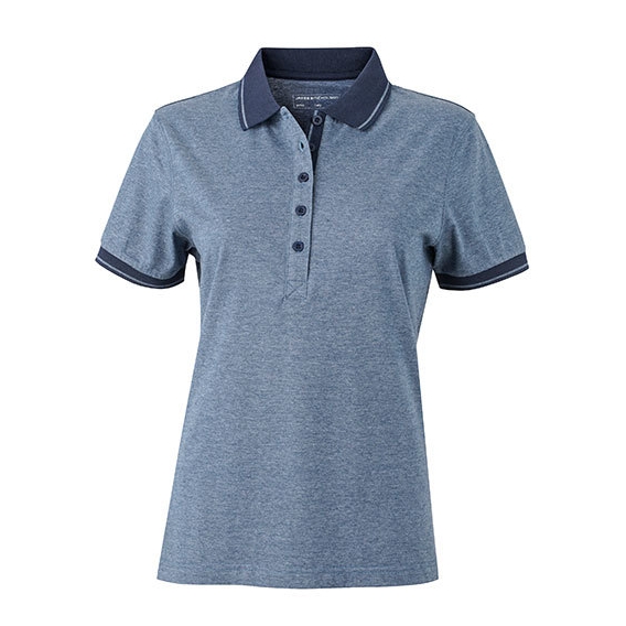 Ladies` Heather Polo