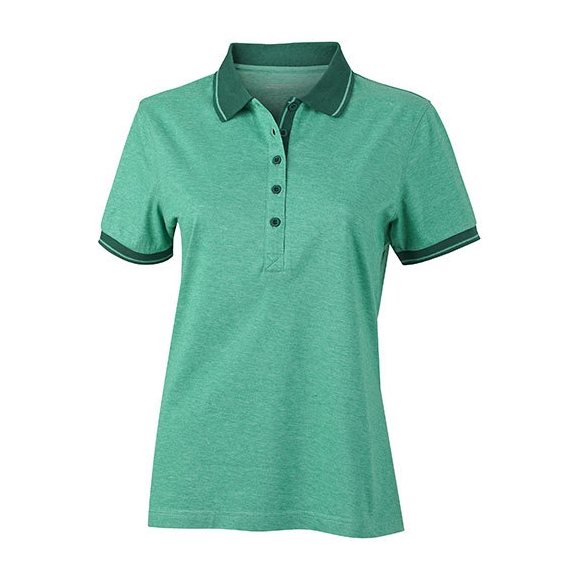 Ladies` Heather Polo