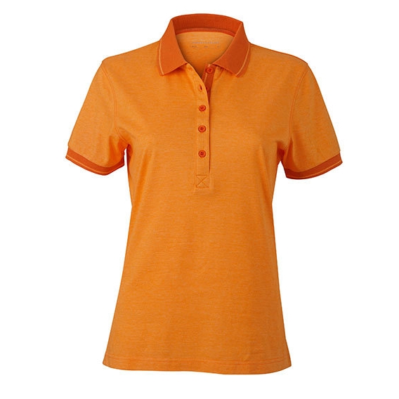 Ladies` Heather Polo
