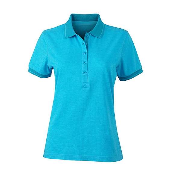 Ladies` Heather Polo