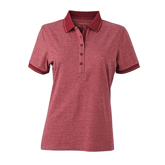 Ladies` Heather Polo