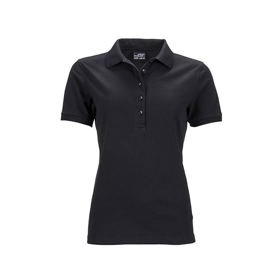Ladies` Elastic Polo Piqué