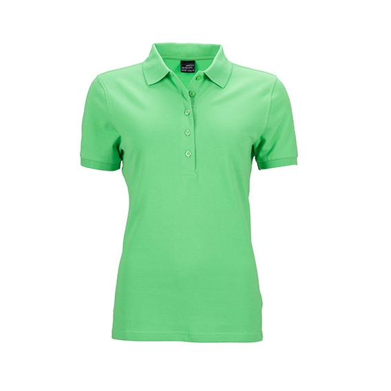 Ladies` Elastic Polo Piqué