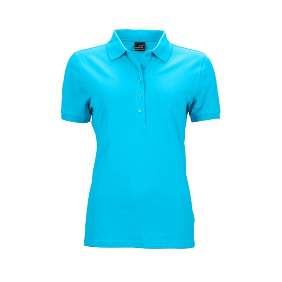 Ladies` Elastic Polo Piqué