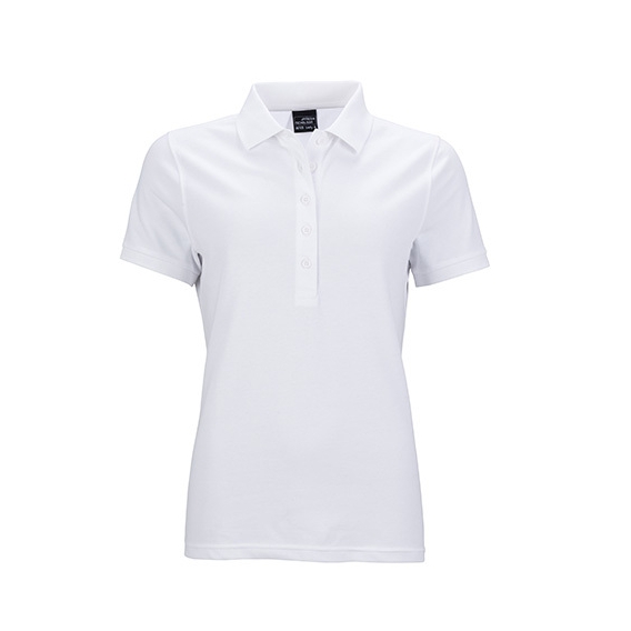 Ladies` Elastic Polo Piqué