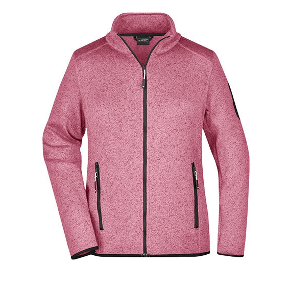 Ladies` Knitted Fleece Jacket