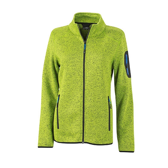 Ladies` Knitted Fleece Jacket