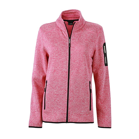 Ladies` Knitted Fleece Jacket