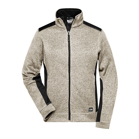 Ladies‘ Knitted Workwear Fleece Jacket -STRONG-