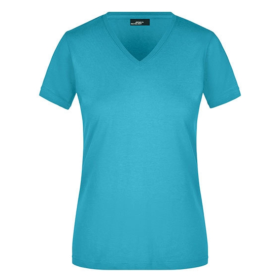 Ladies` Slim Fit V-T