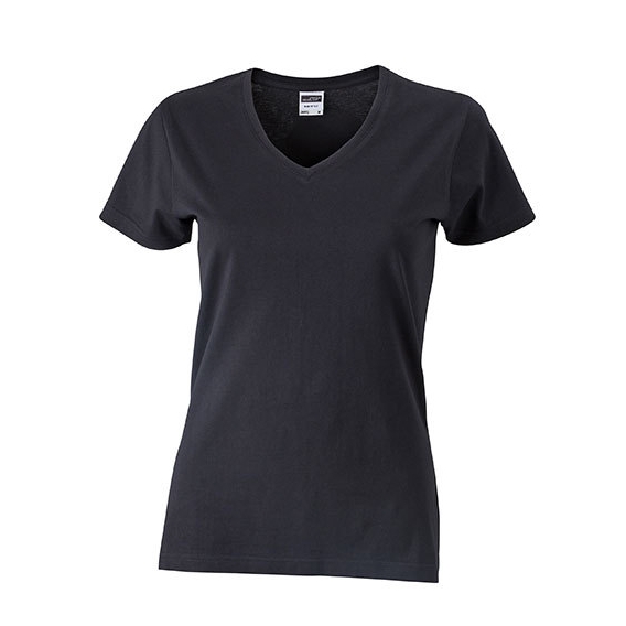 Ladies` Slim Fit V-T