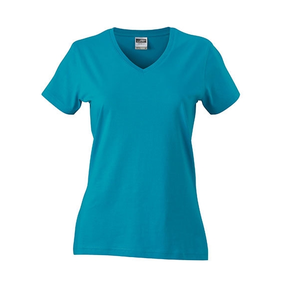 Ladies` Slim Fit V-T