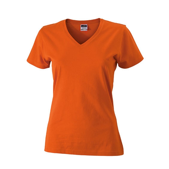 Ladies` Slim Fit V-T