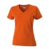 Ladies` Slim Fit V-T