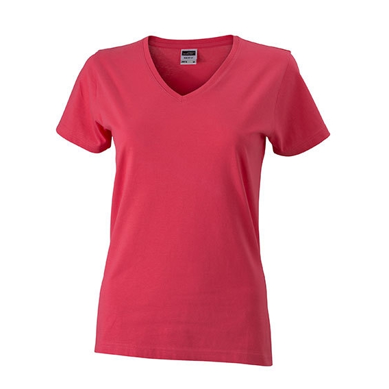 Ladies` Slim Fit V-T