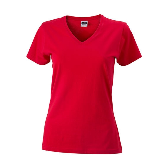 Ladies` Slim Fit V-T