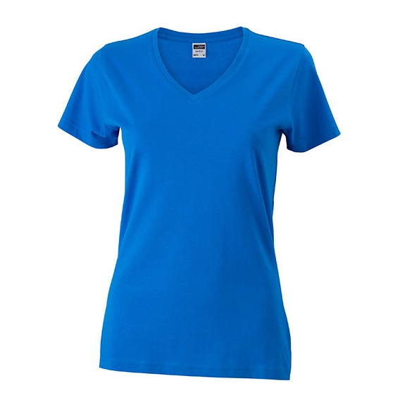 Ladies` Slim Fit V-T