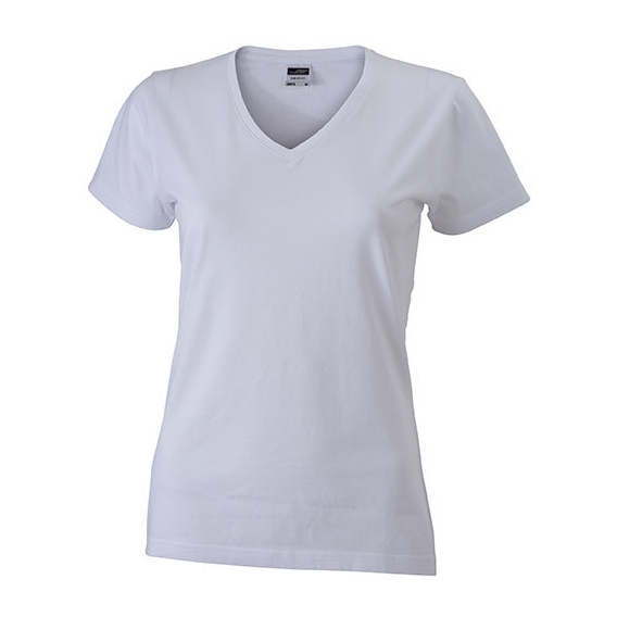 Ladies` Slim Fit V-T