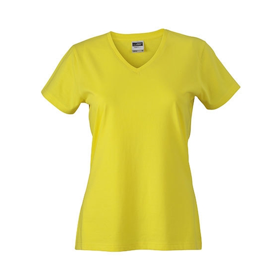 Ladies` Slim Fit V-T